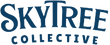 Logo of SkyTree Collective with blue text on a white background